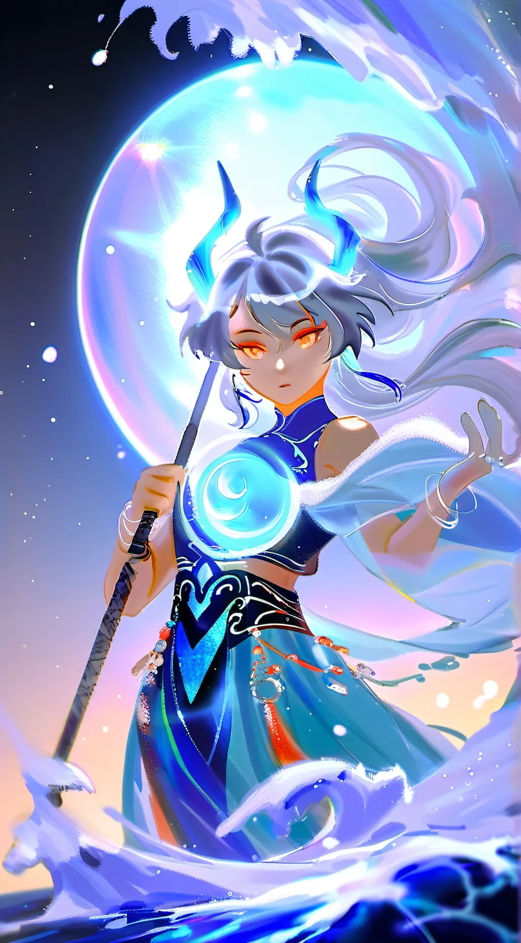 ai character: Serenity  background