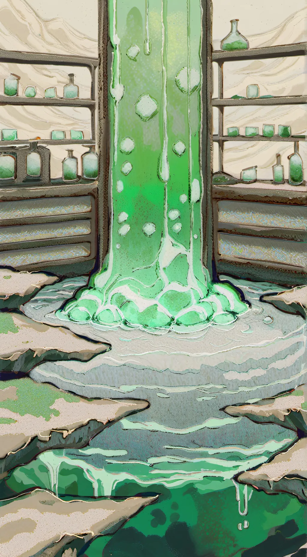 ai character: slime giant background