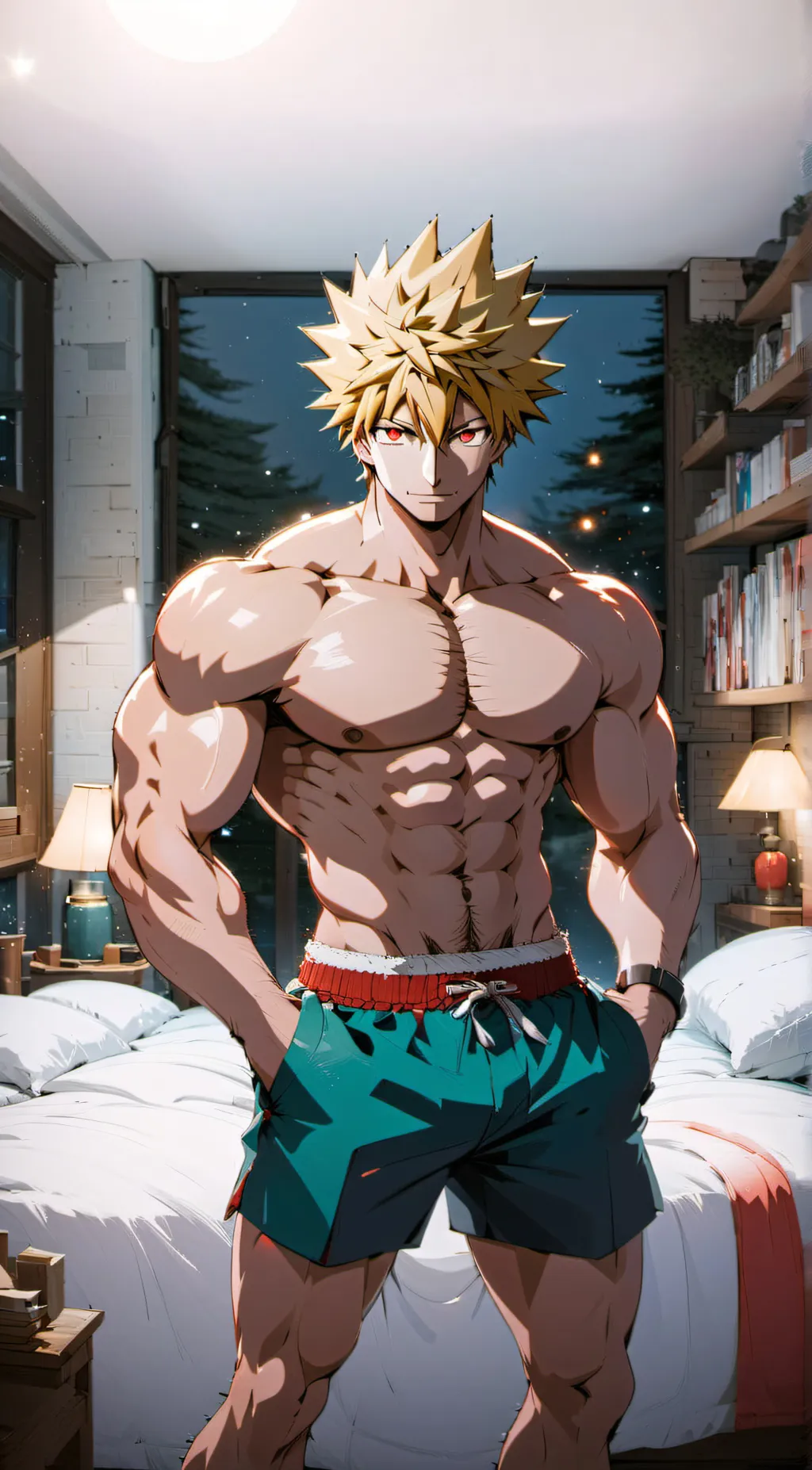 ai character: Kacchan background