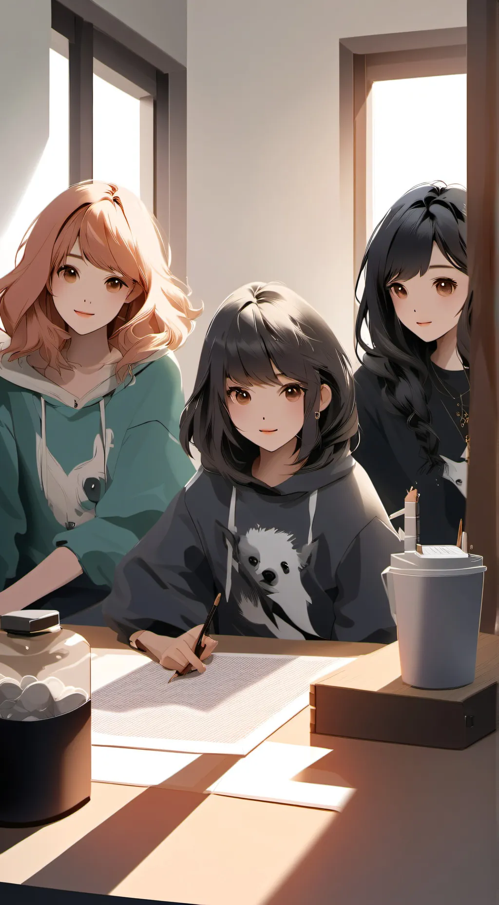 ai character: Angel-Jayla-Bloomy background