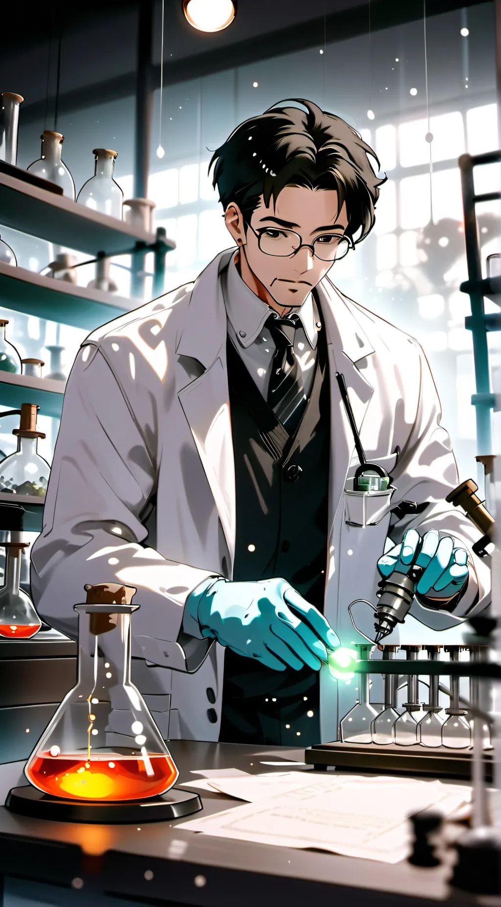 ai character: scientist  background