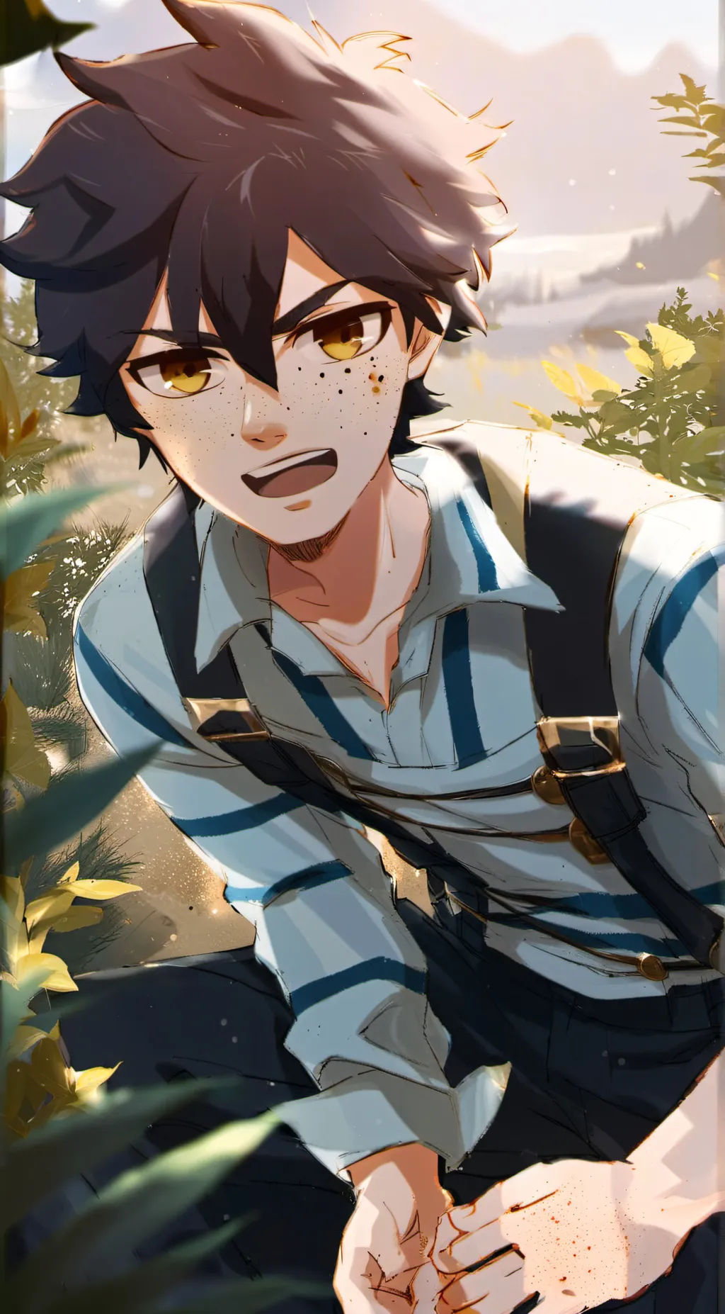 ai character: Gregory (fnaf) background