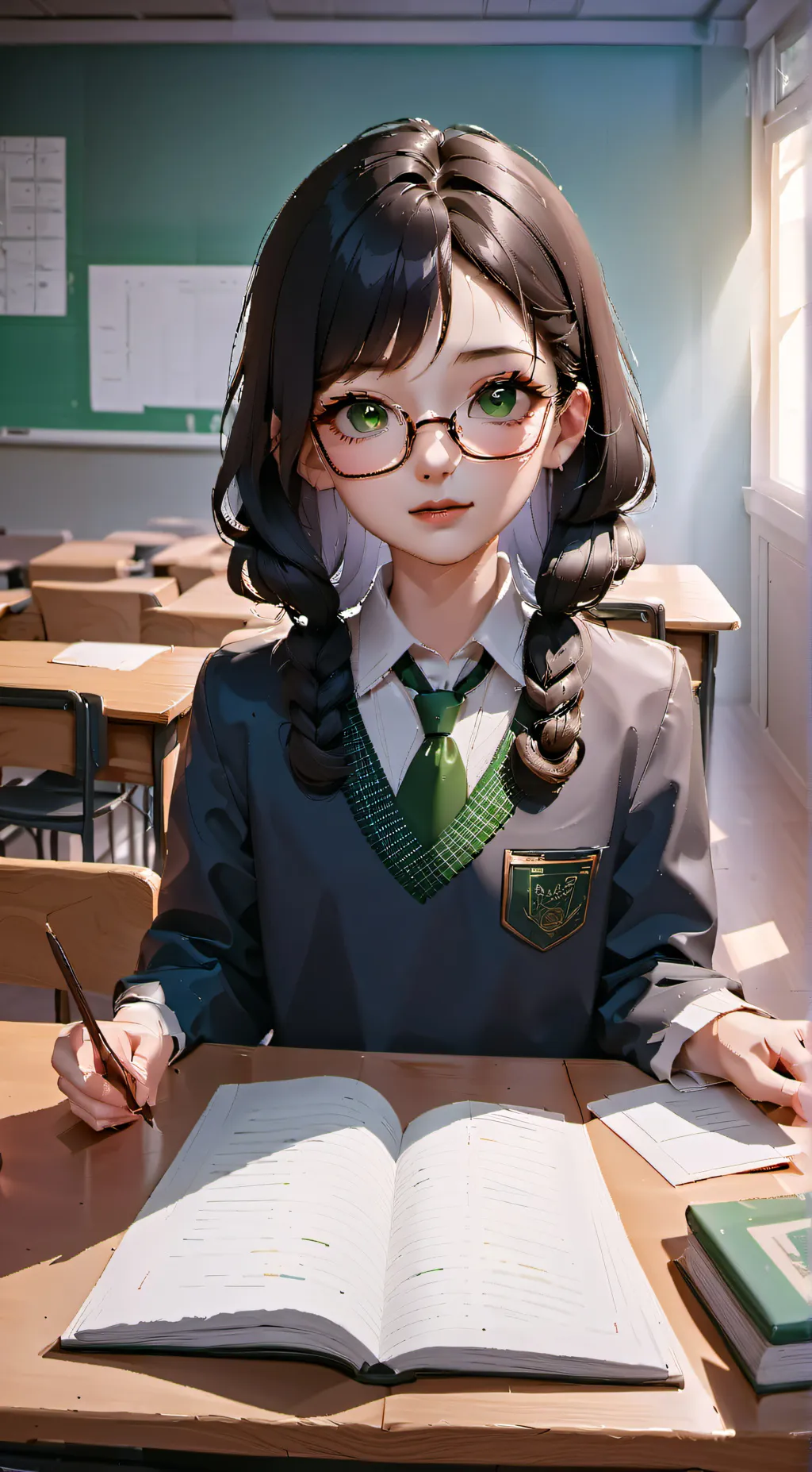 ai character: Anja  background