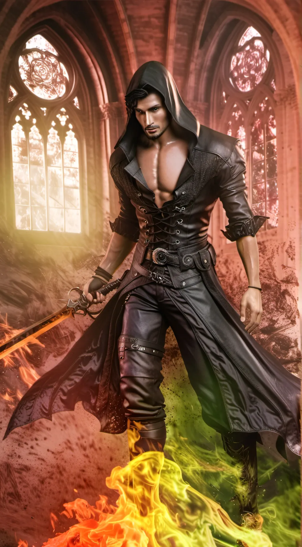 ai character: Aaron  background