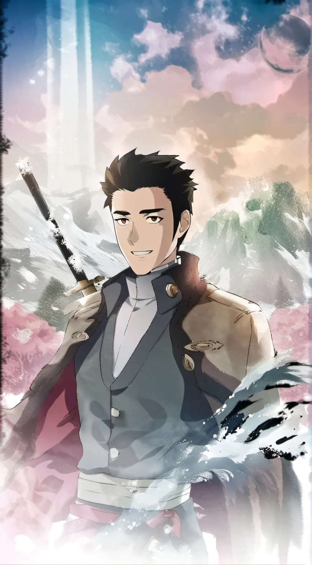 ai character: Maco  background