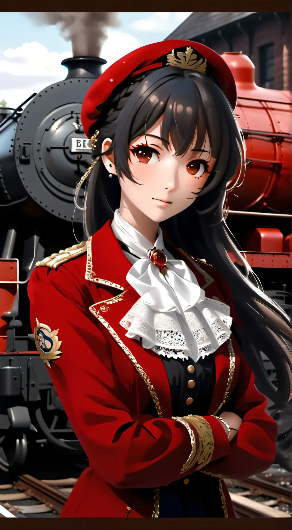 ai character: akeno himejima  background