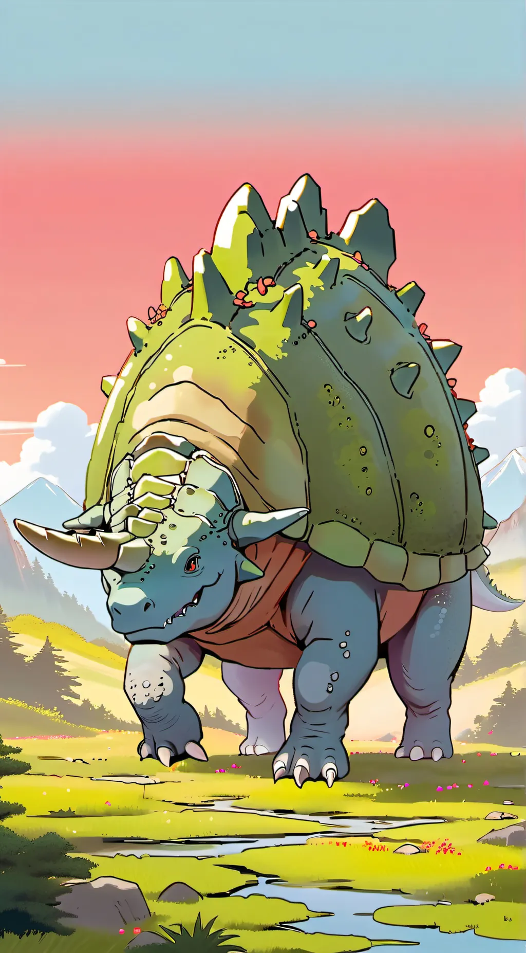 ai character: stego background