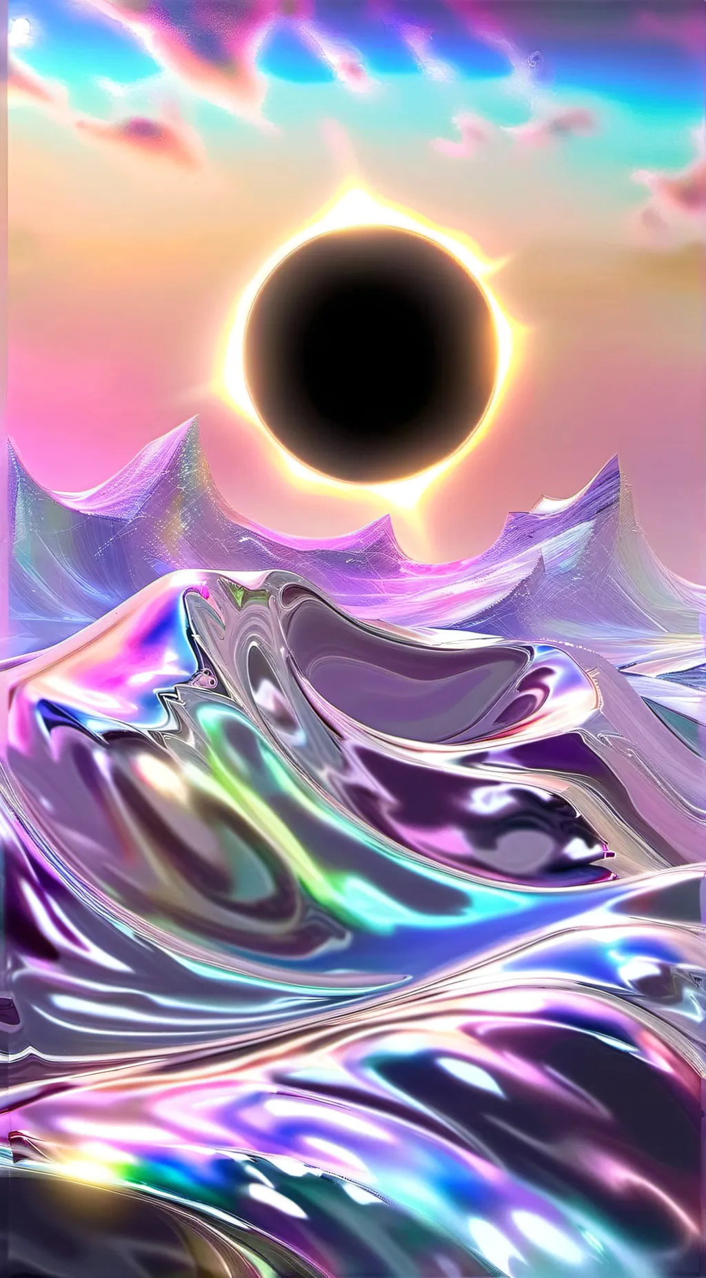 ai character: Solar eclipse background
