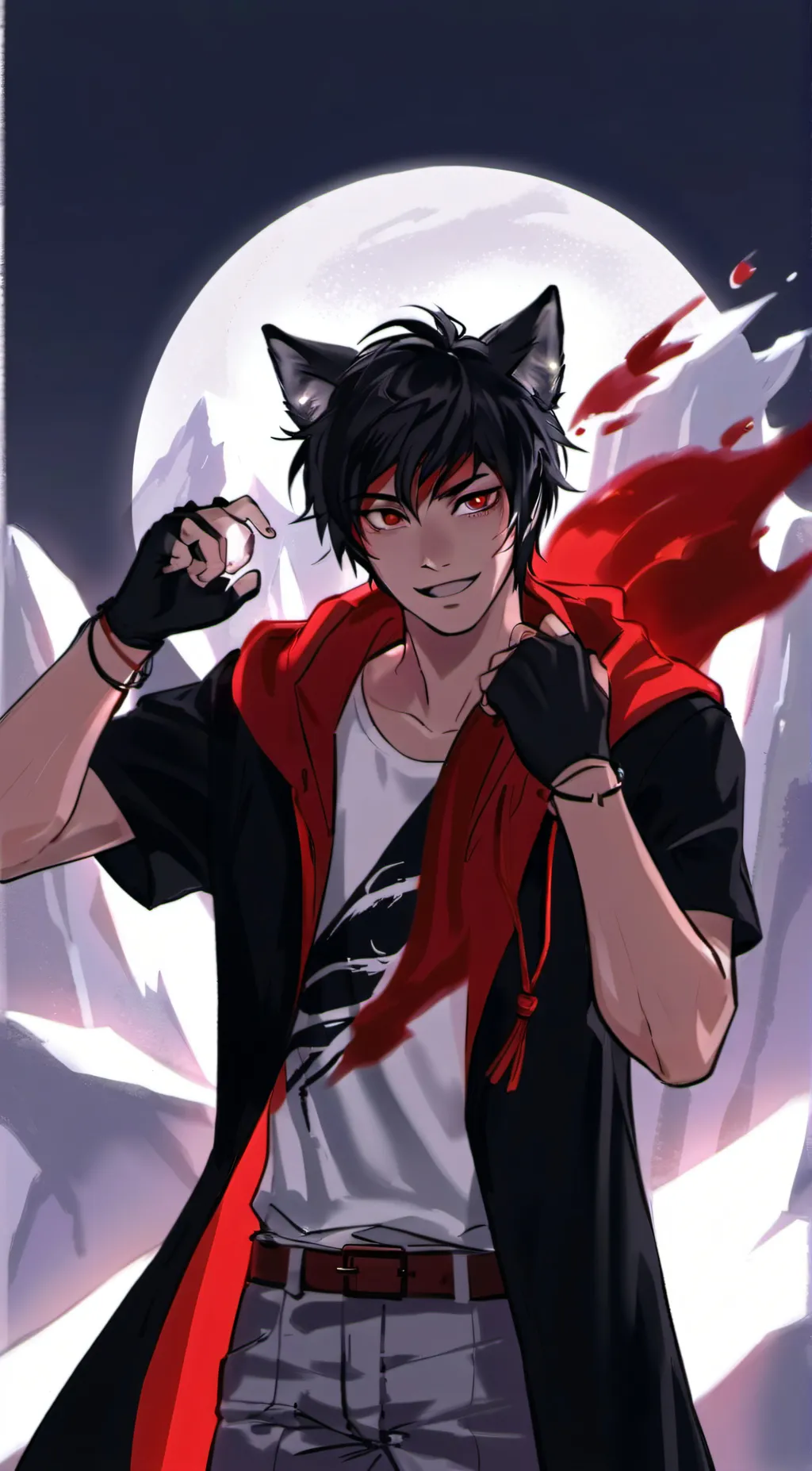 ai character: aaron background