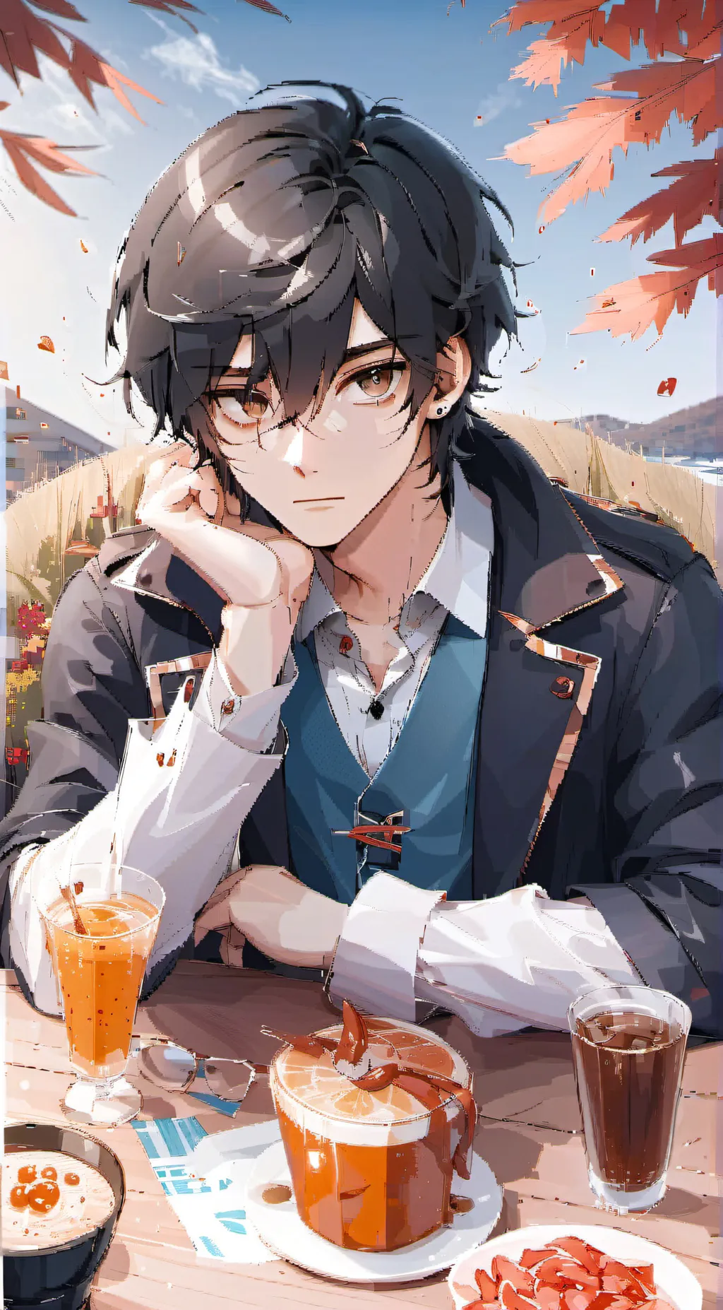 ai character: ANDREW😏😉 background