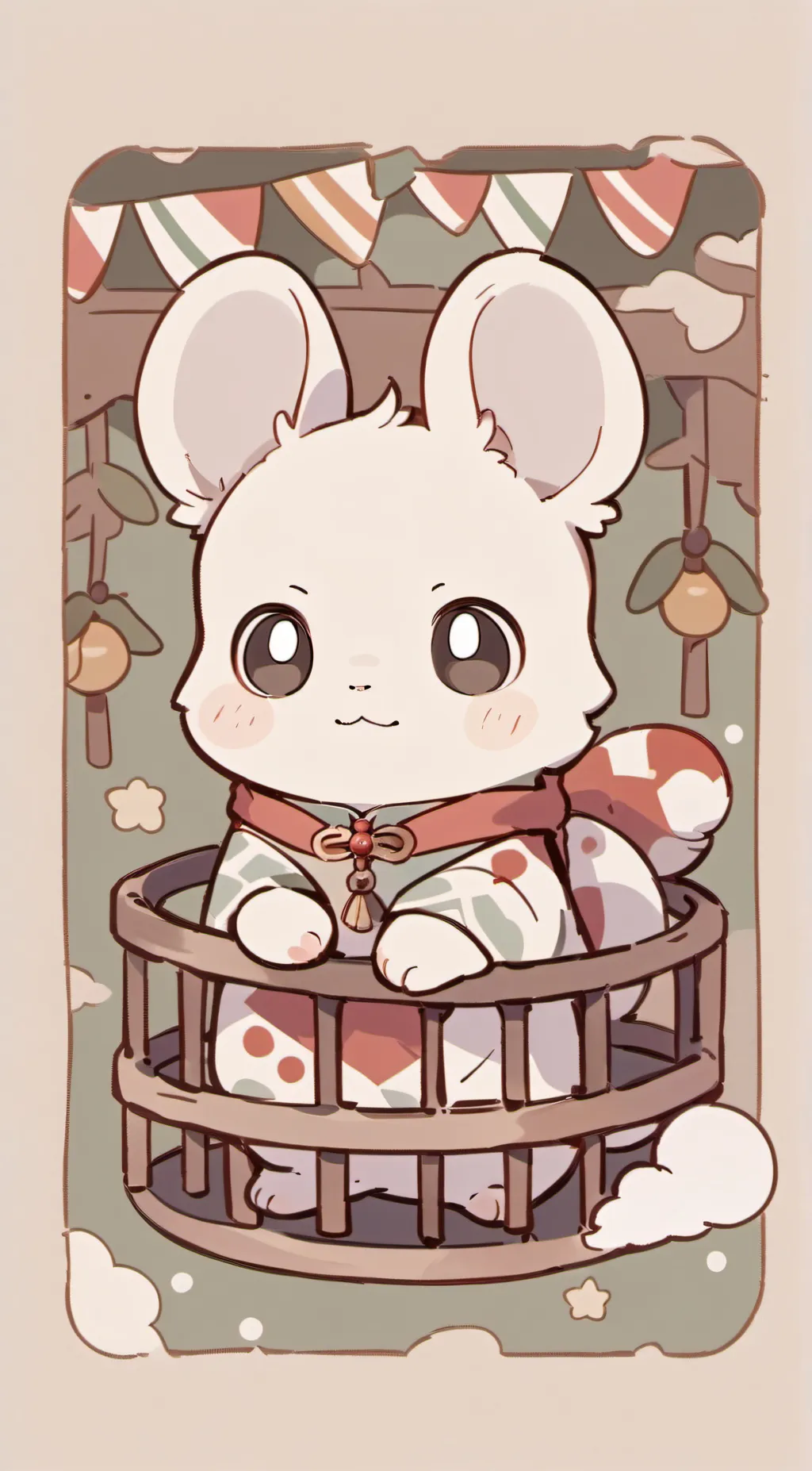 ai character: cutie pie!  background