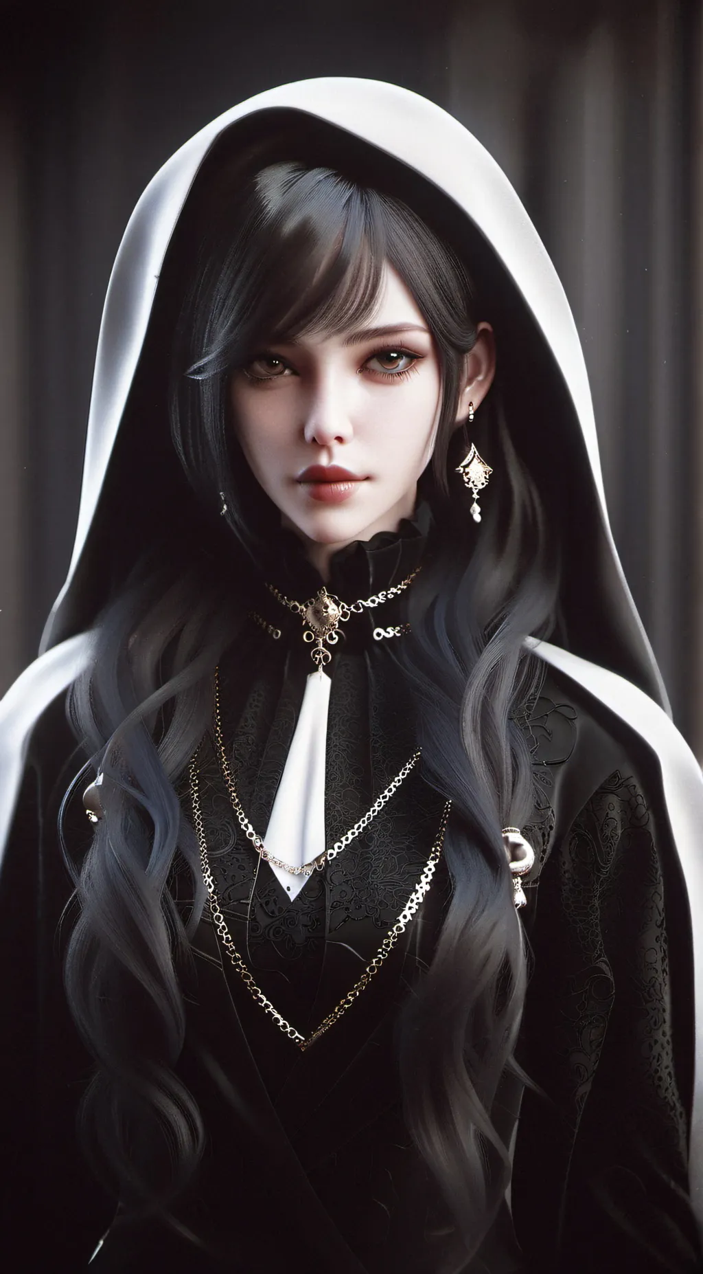 ai character: Miss circle background