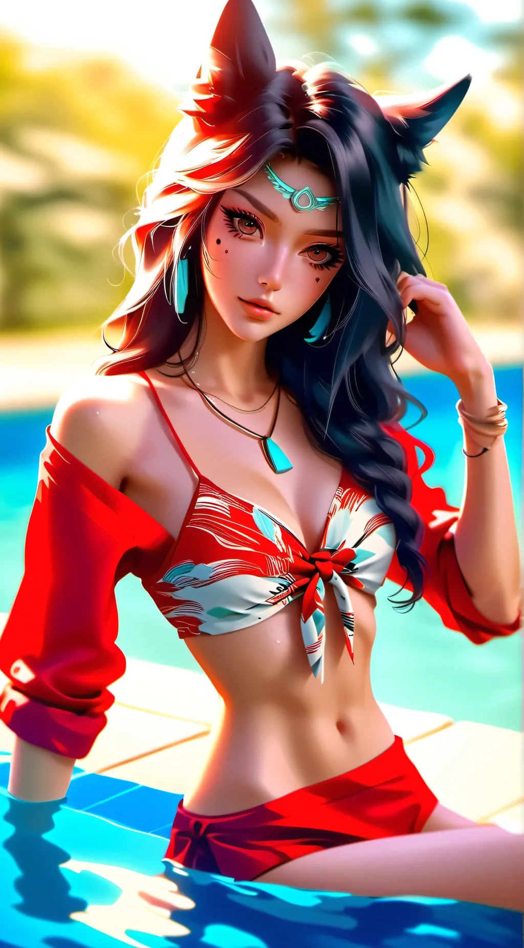 ai character: Lilly background