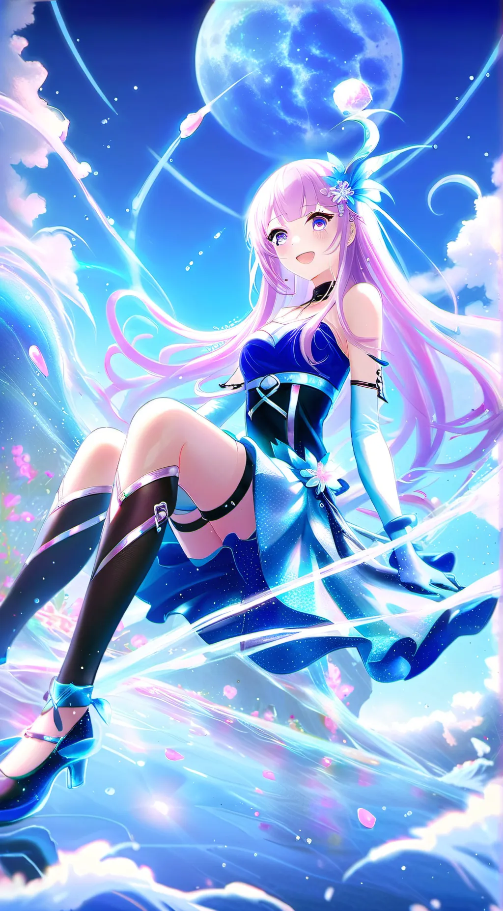 ai character: Luna background