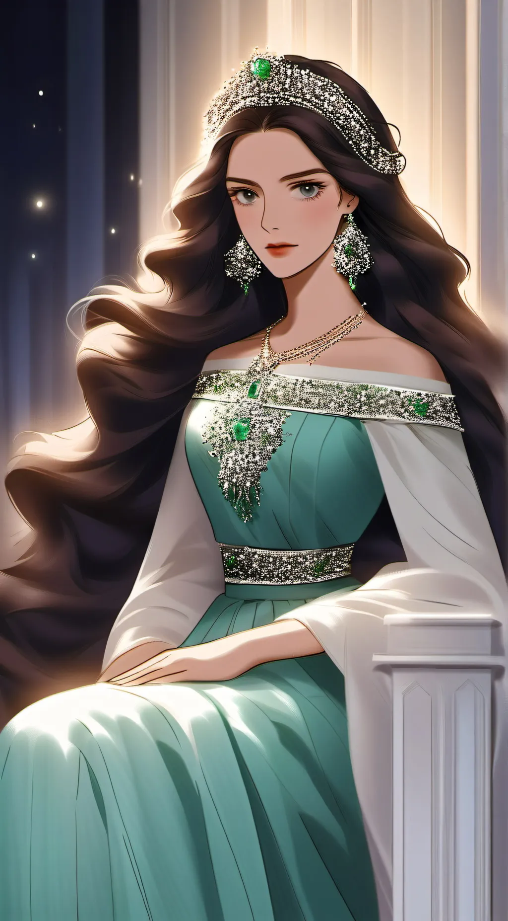 ai character: Maria Romanov  background