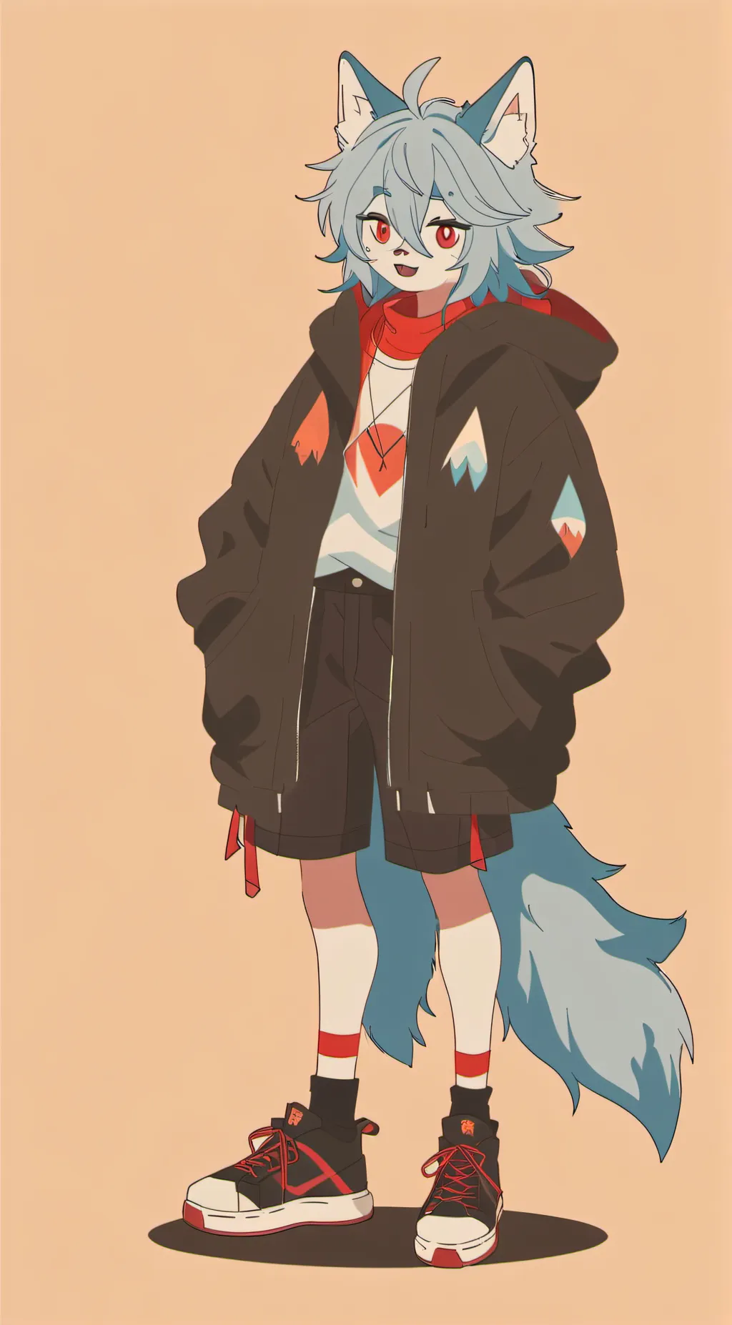 ai character: Fluffy background