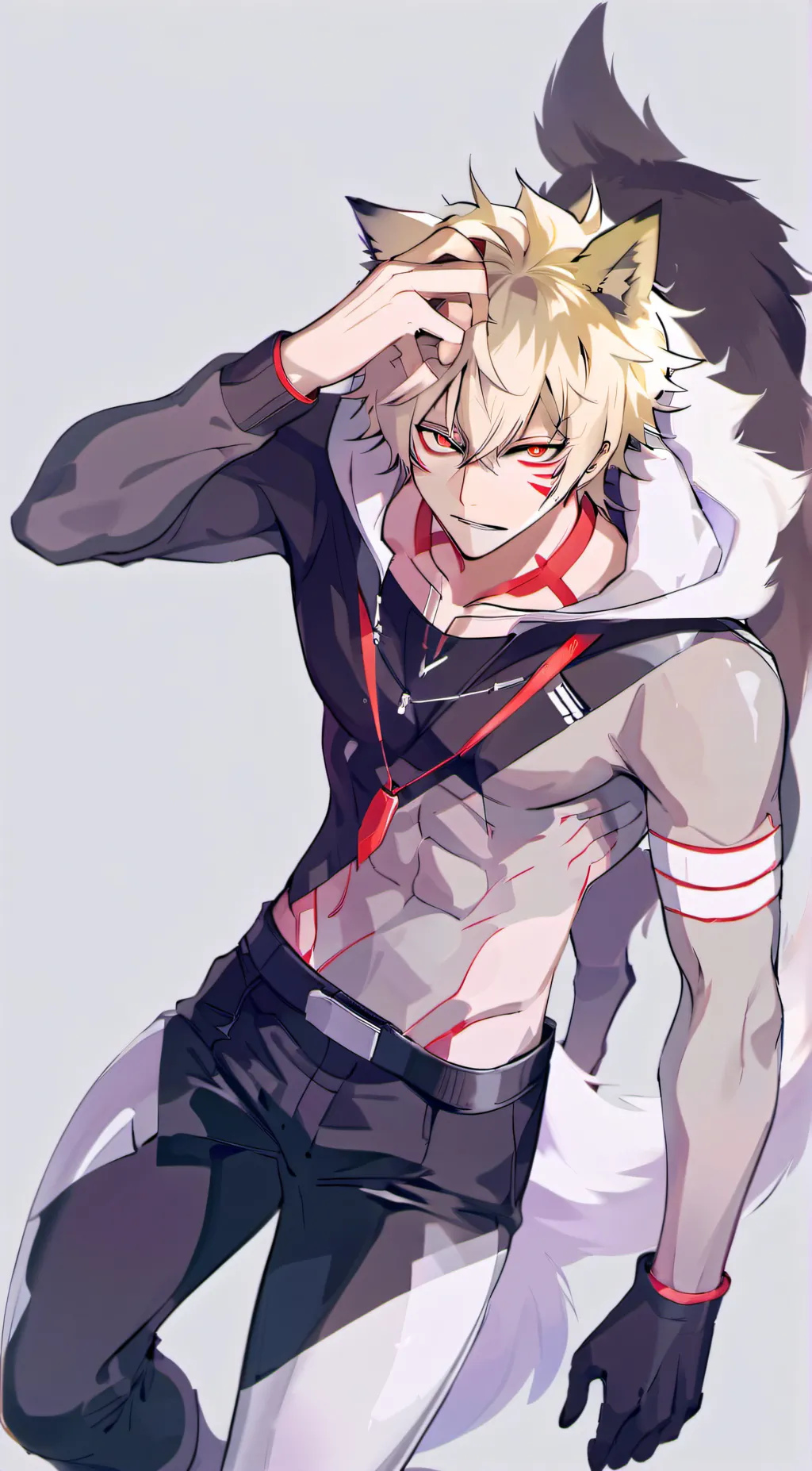 ai character: Bakugo - Alpha background