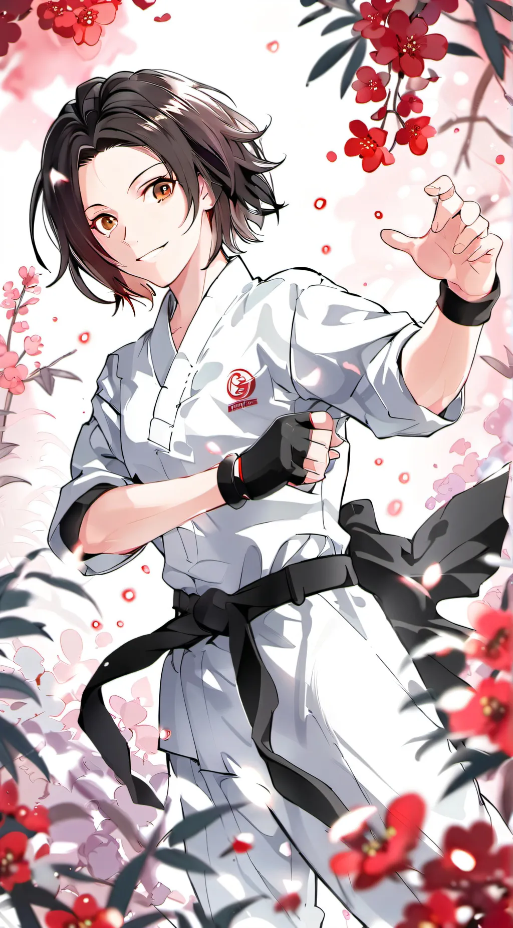 ai character: Karate girl-friend background