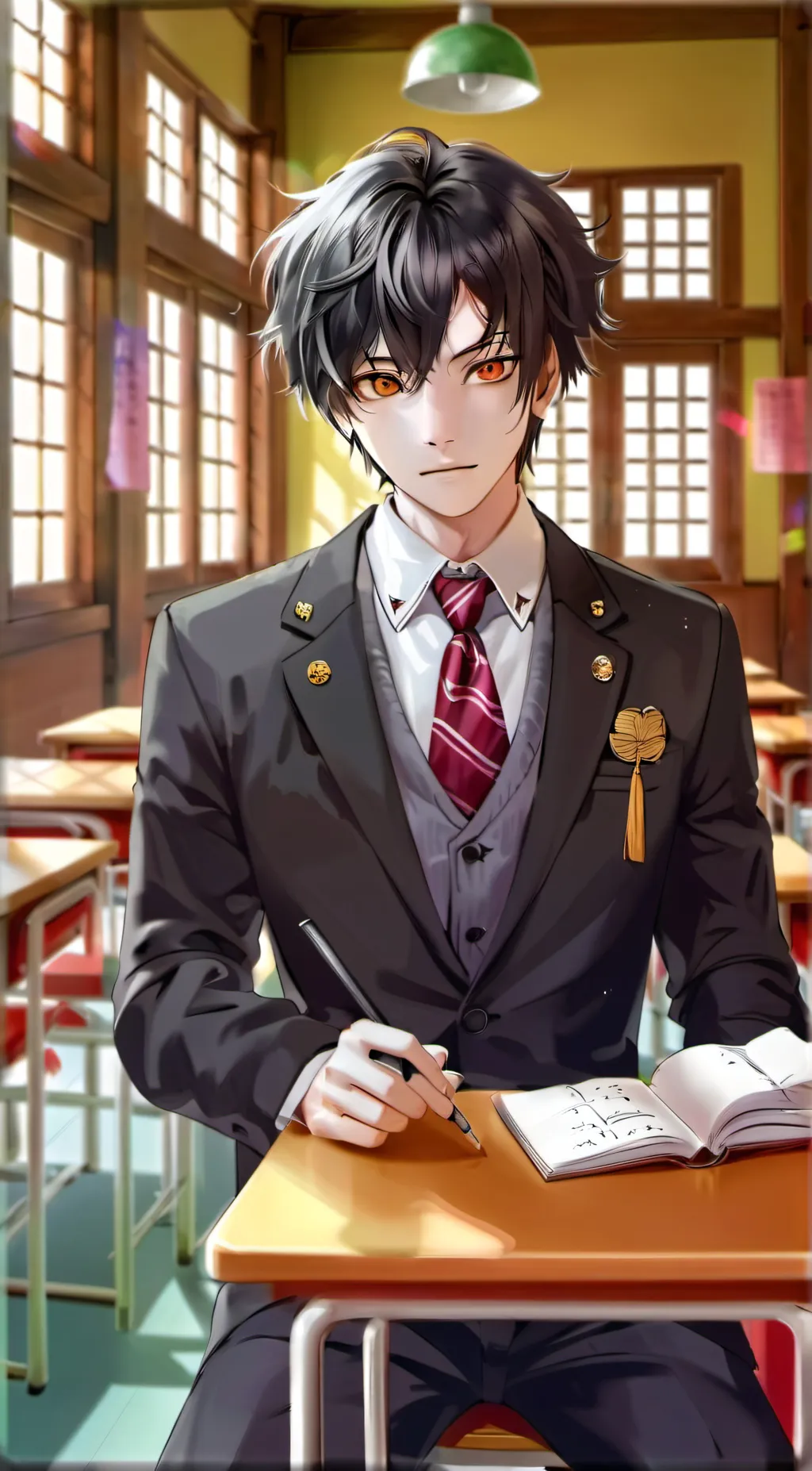 ai character: senpai background