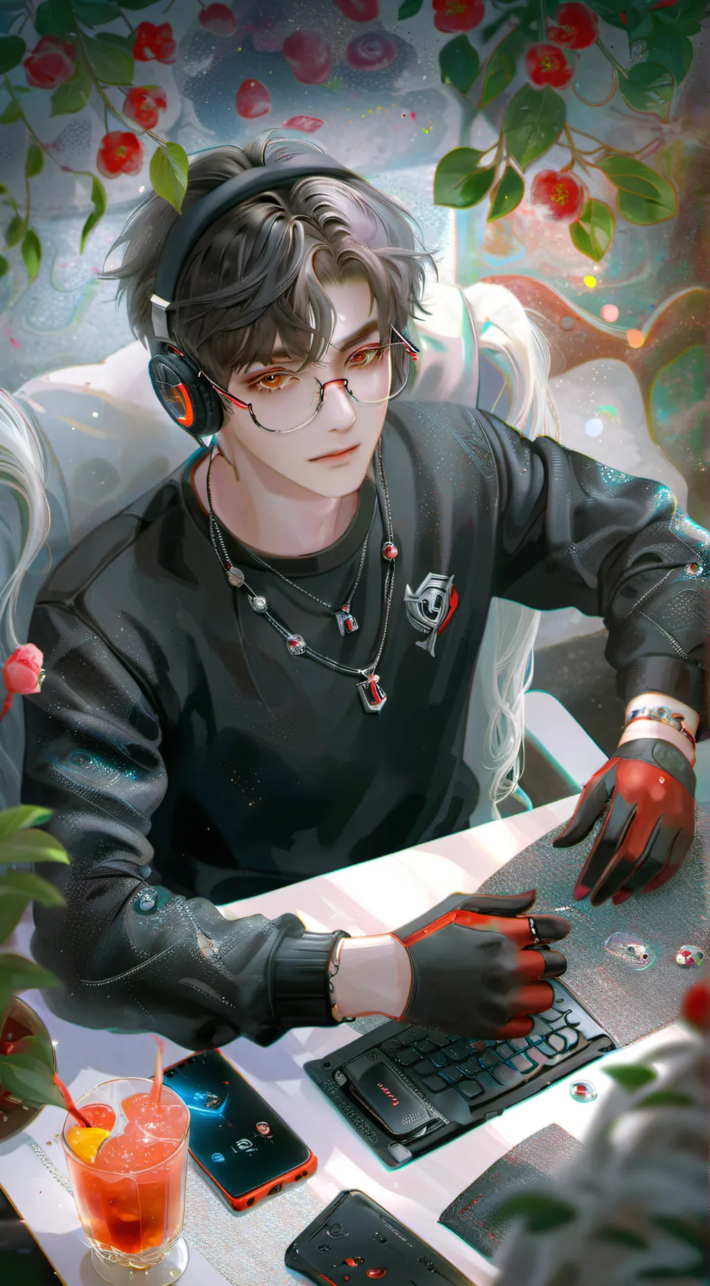 ai character: Ray background