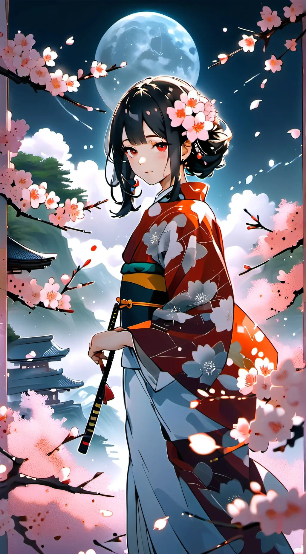 ai character: muzan&kokushibo background