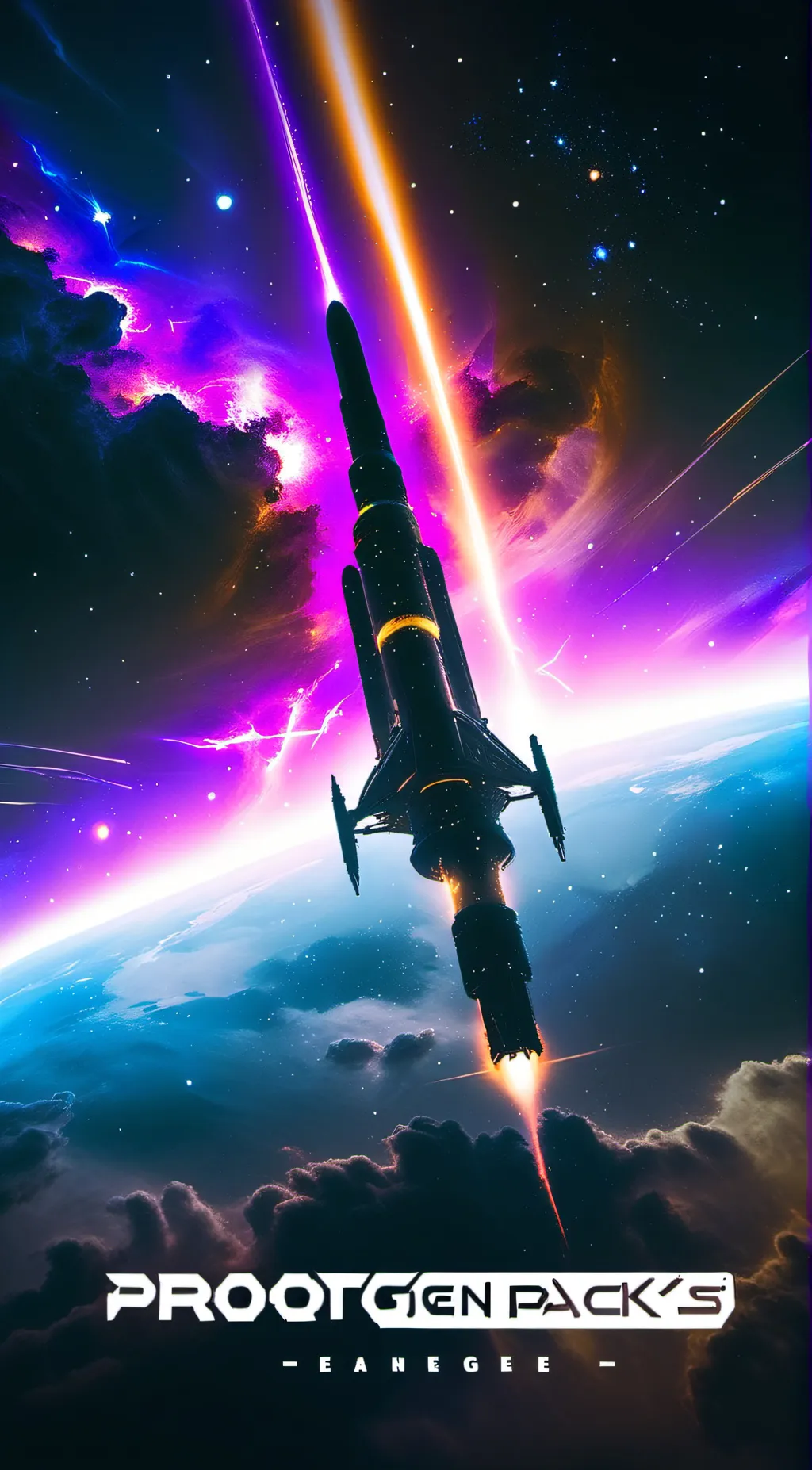 ai character: Protogen wolf pack background