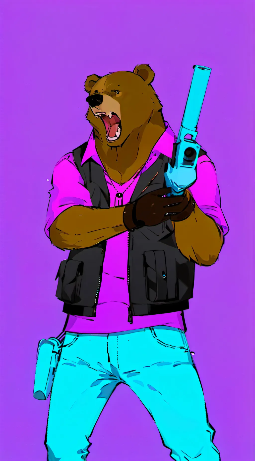 ai character: hazbin miami background