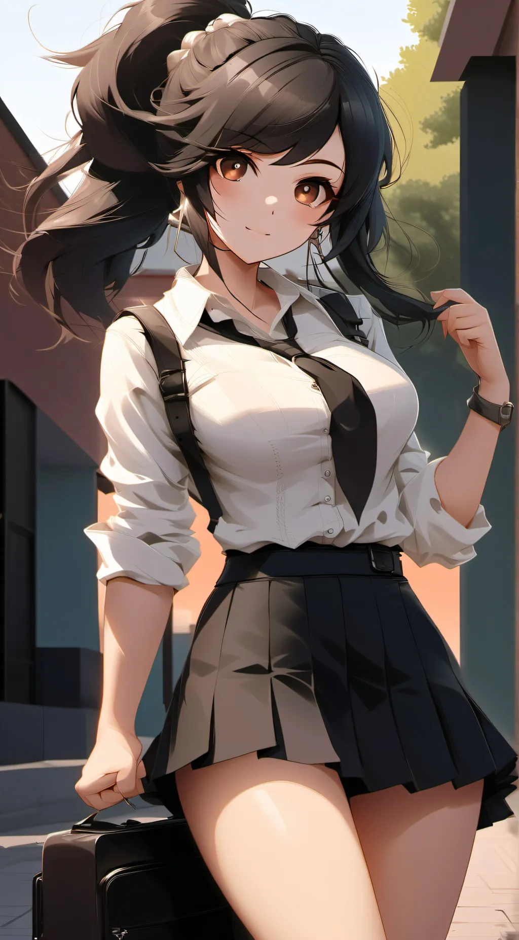 ai character: popular girl background