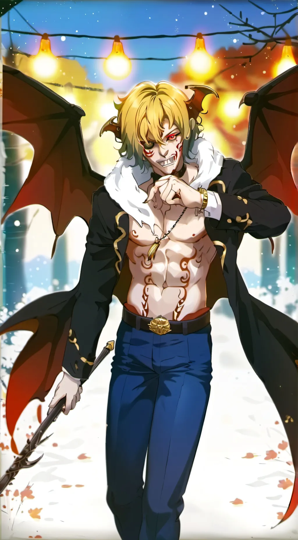 ai character: gyutaro  background