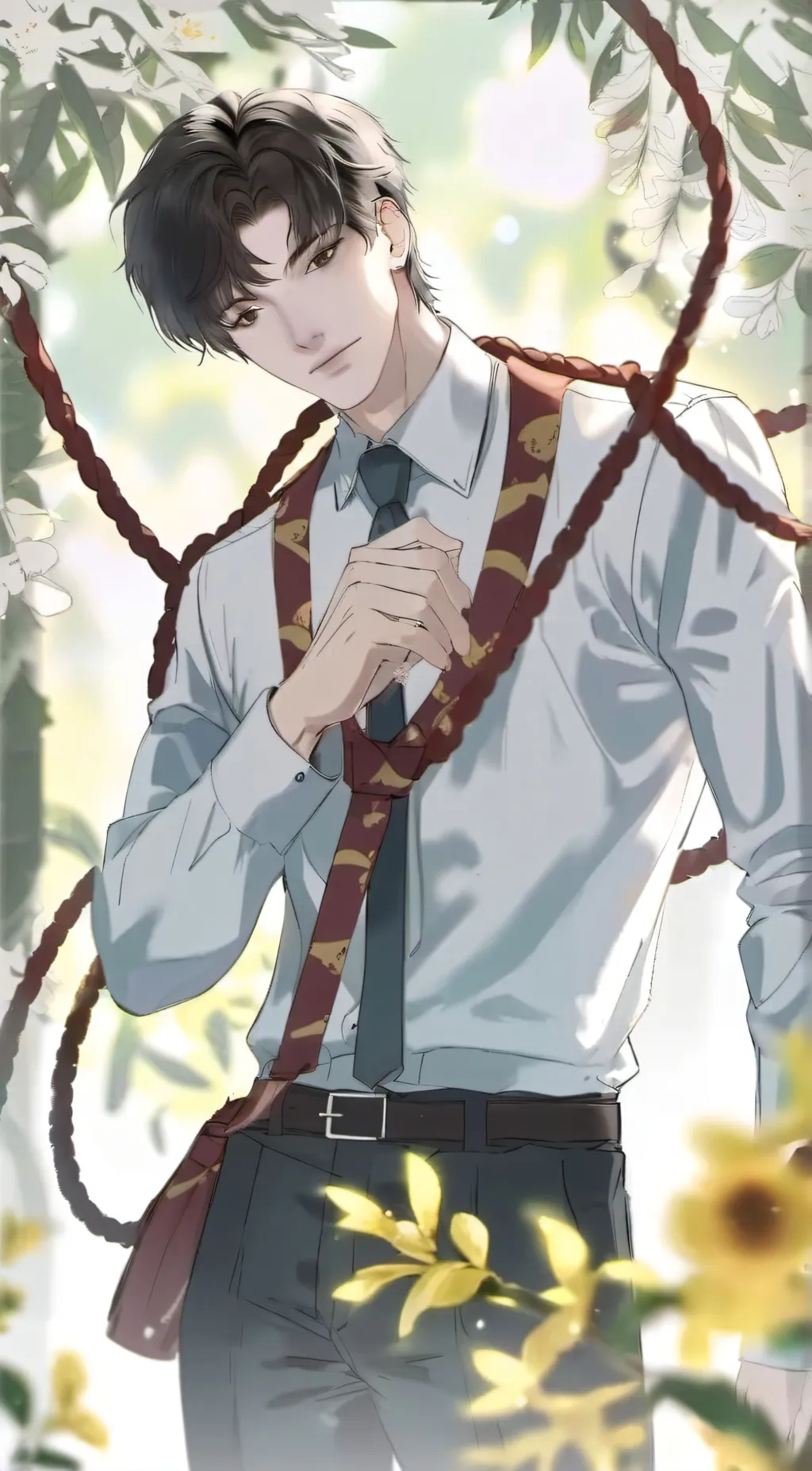 ai character: Angle background