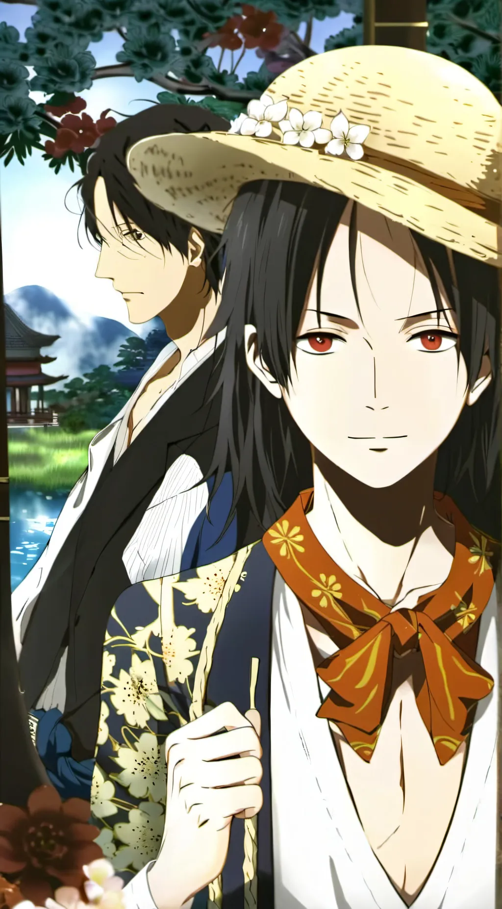 ai character: one piece bath background