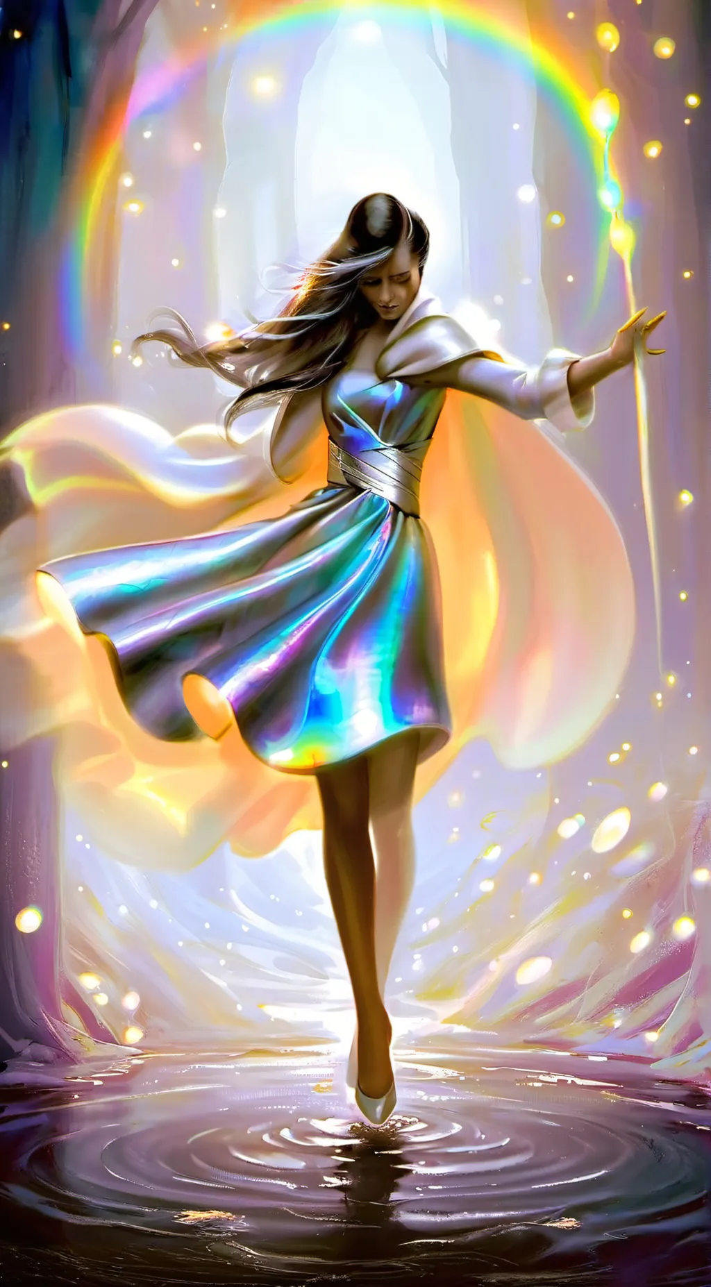 ai character: Rain background