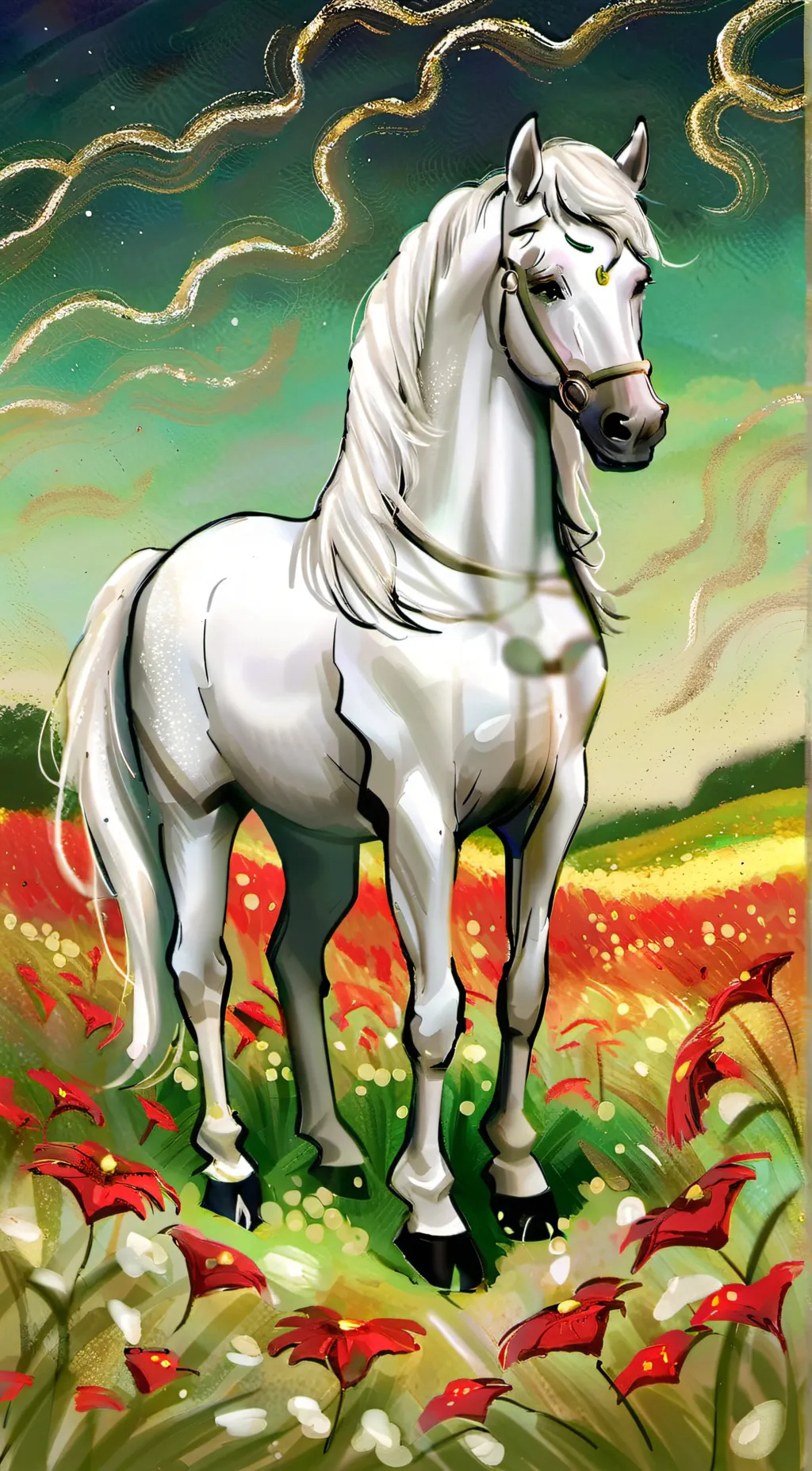 ai character: Horse background