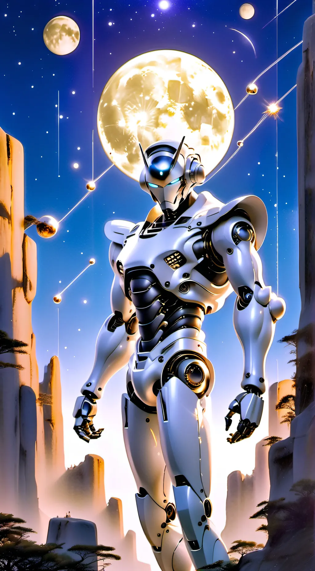 ai character: Robotic background