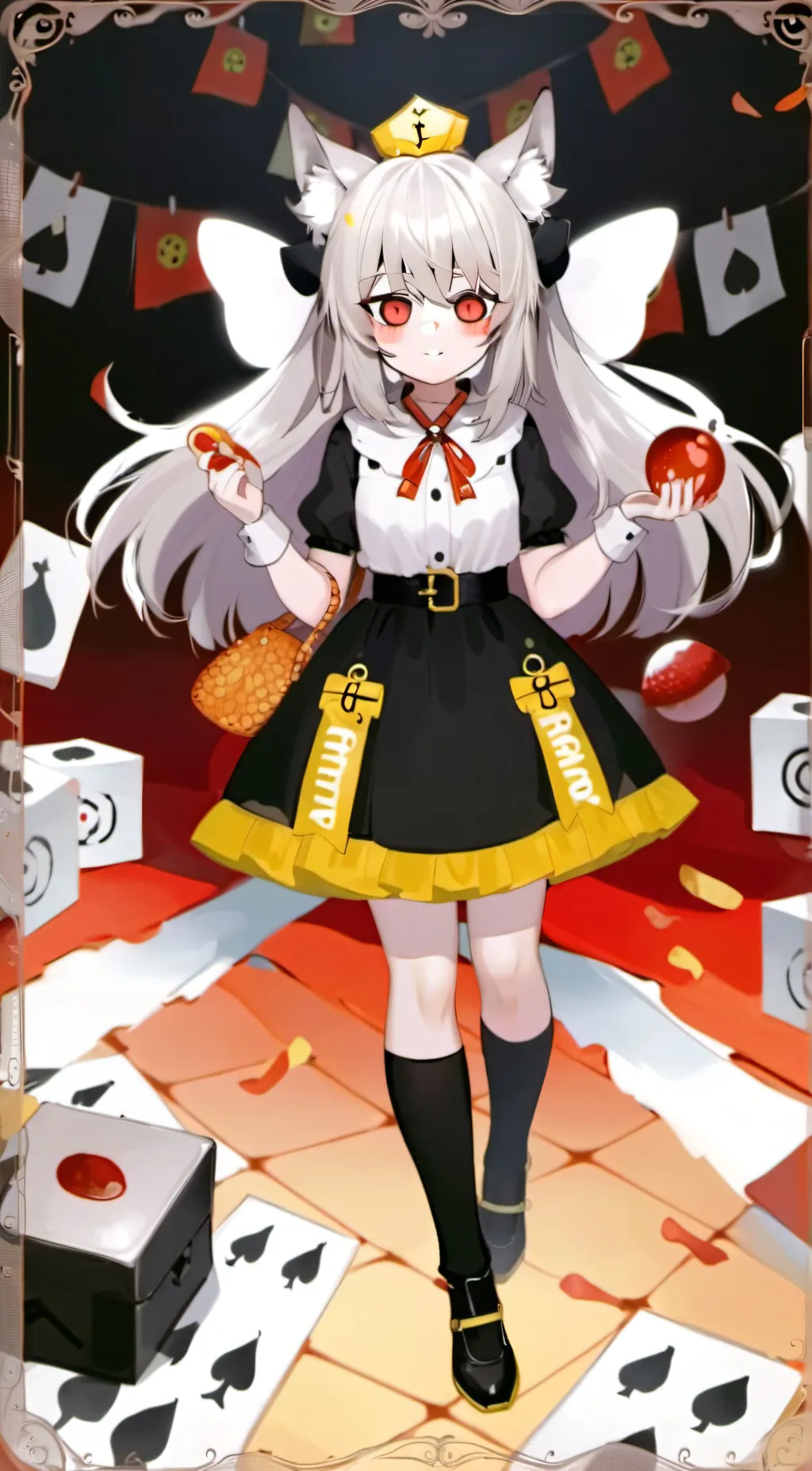 ai character: Pov: husky dust background