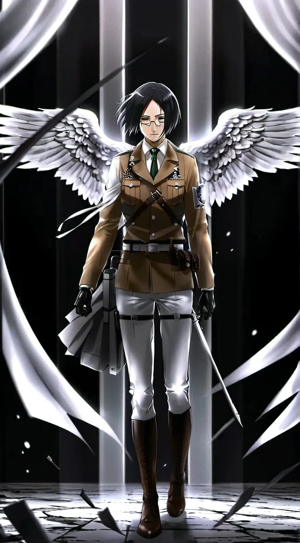 ai character: Attack on titan  background