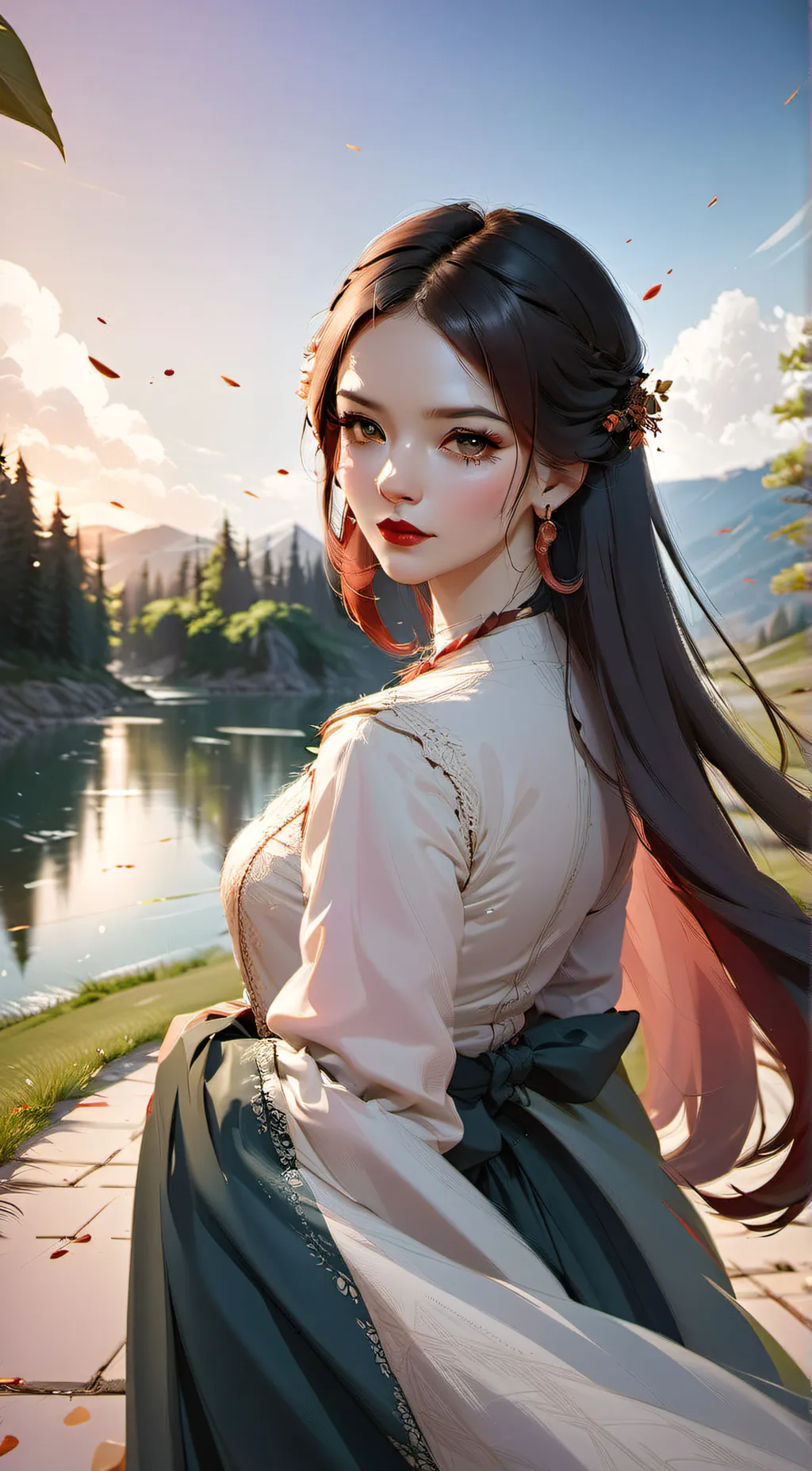 ai character: Karina  background