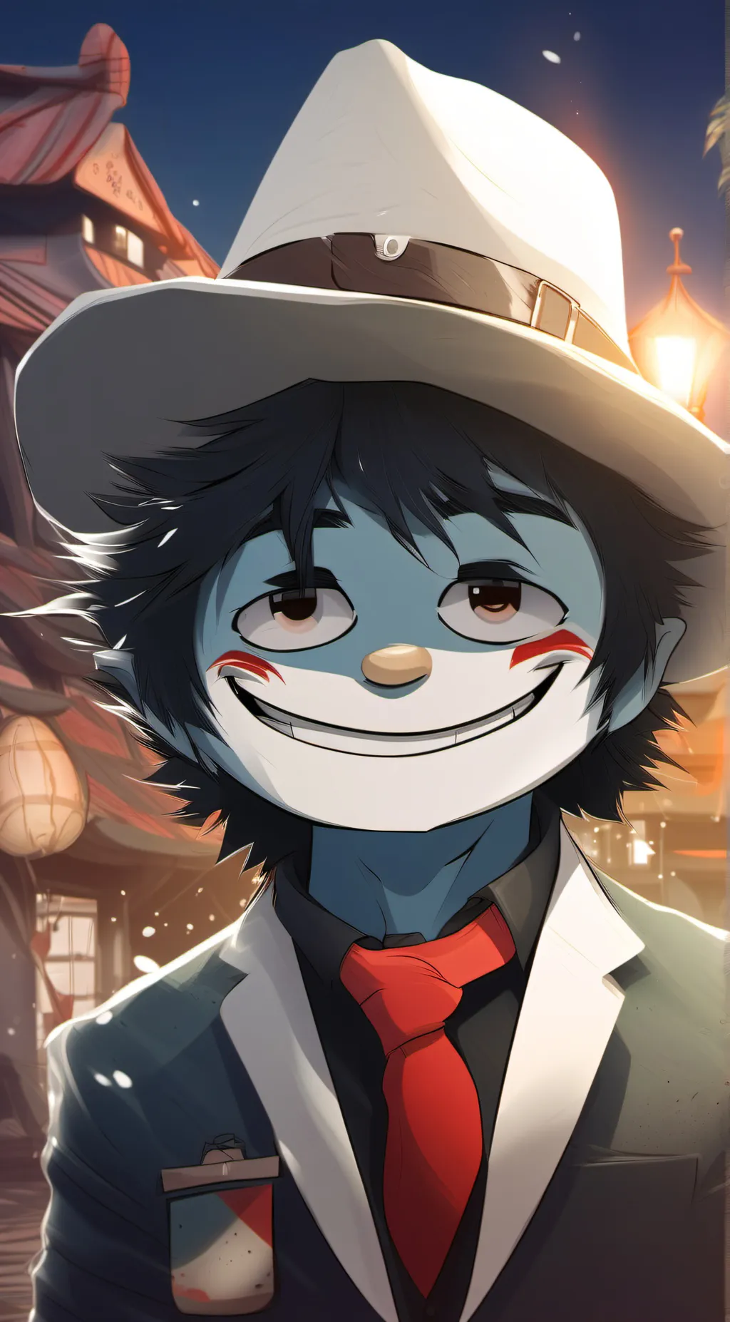 ai character: Mixup of worlds  background