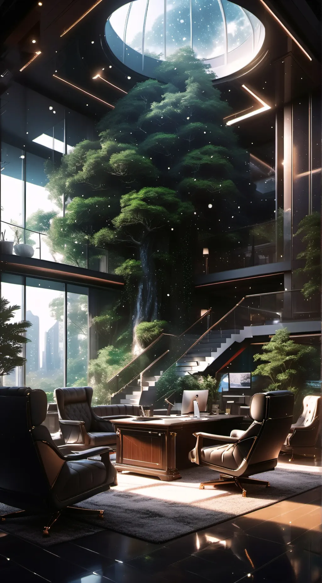 ai character: smilingcritters background