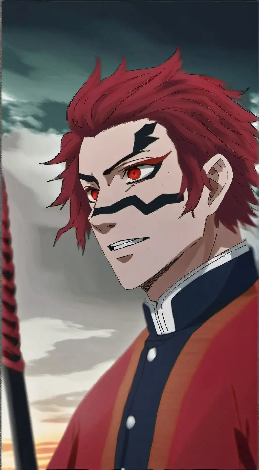 ai character: Akaza  background