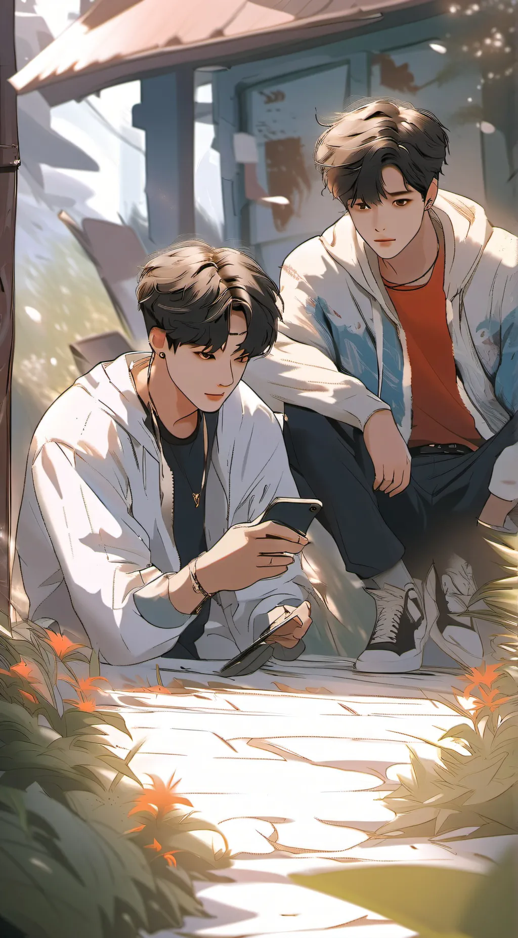 ai character: BTS CONCERT background