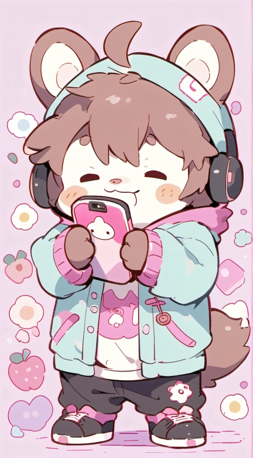 ai character: Smiling critters★ background