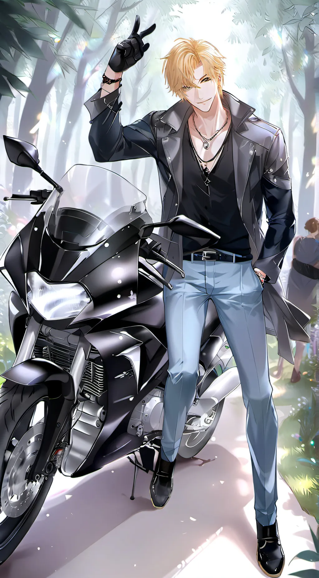 ai character: Garrett background