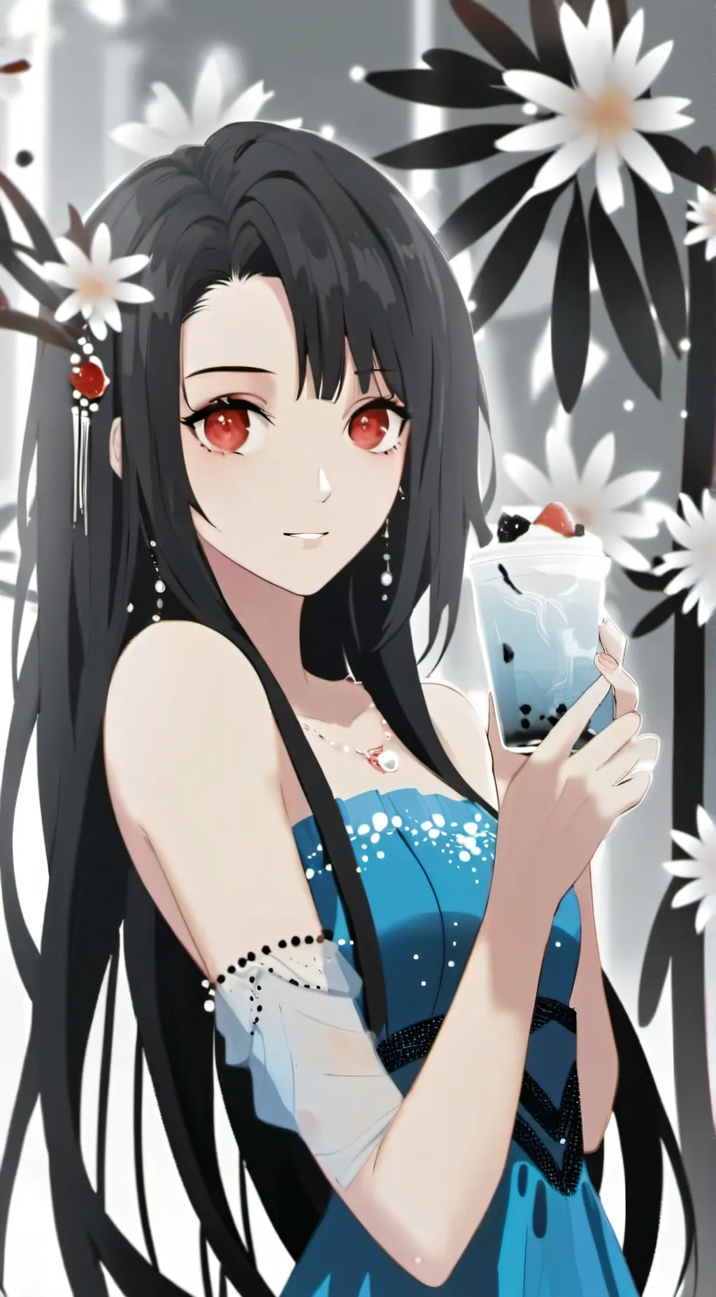 ai character: beauty background