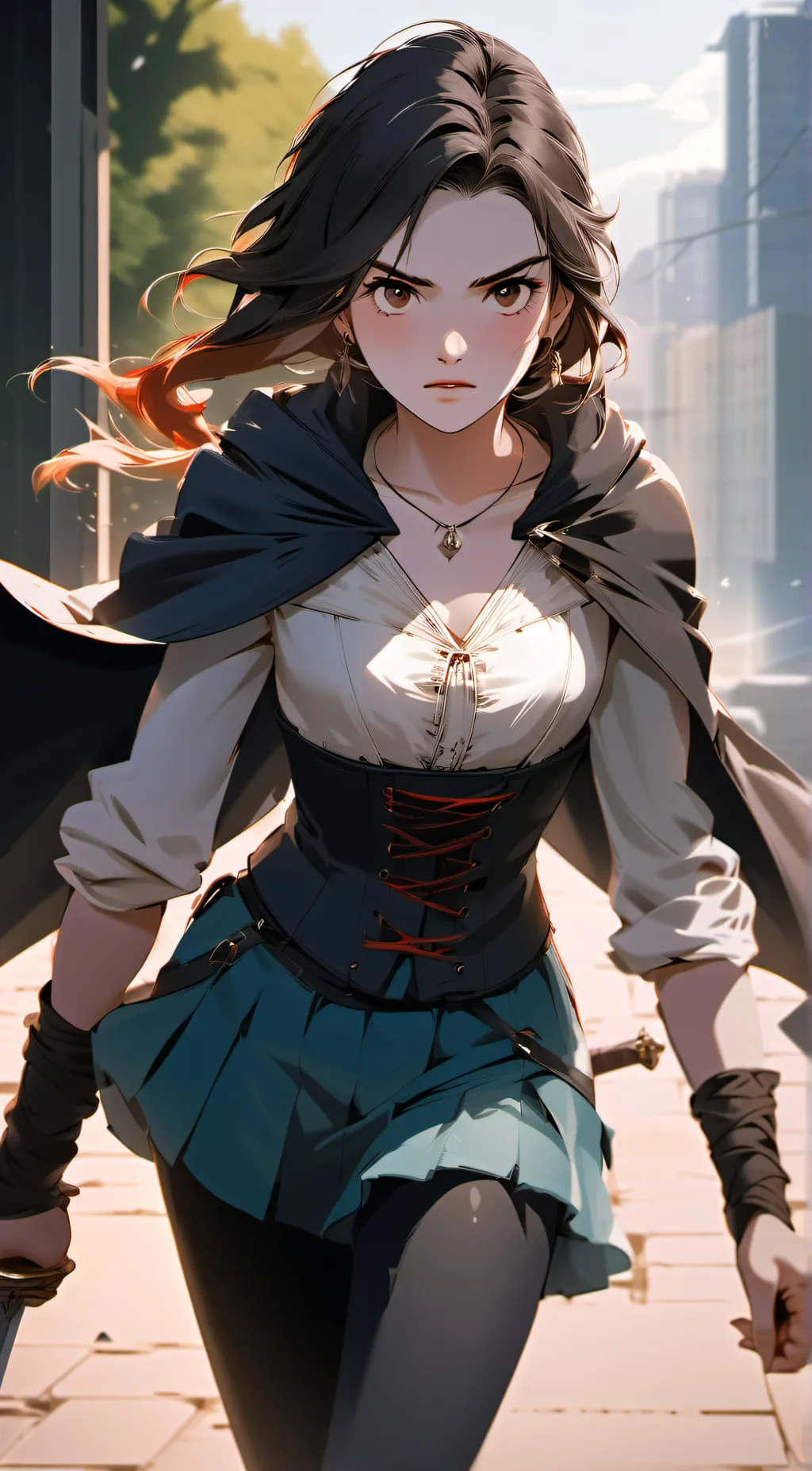 ai character: Athena  background