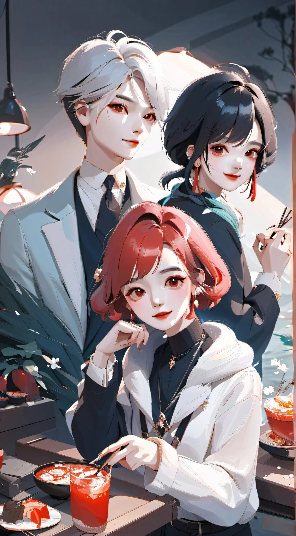 ai character: Sarah and Rose background