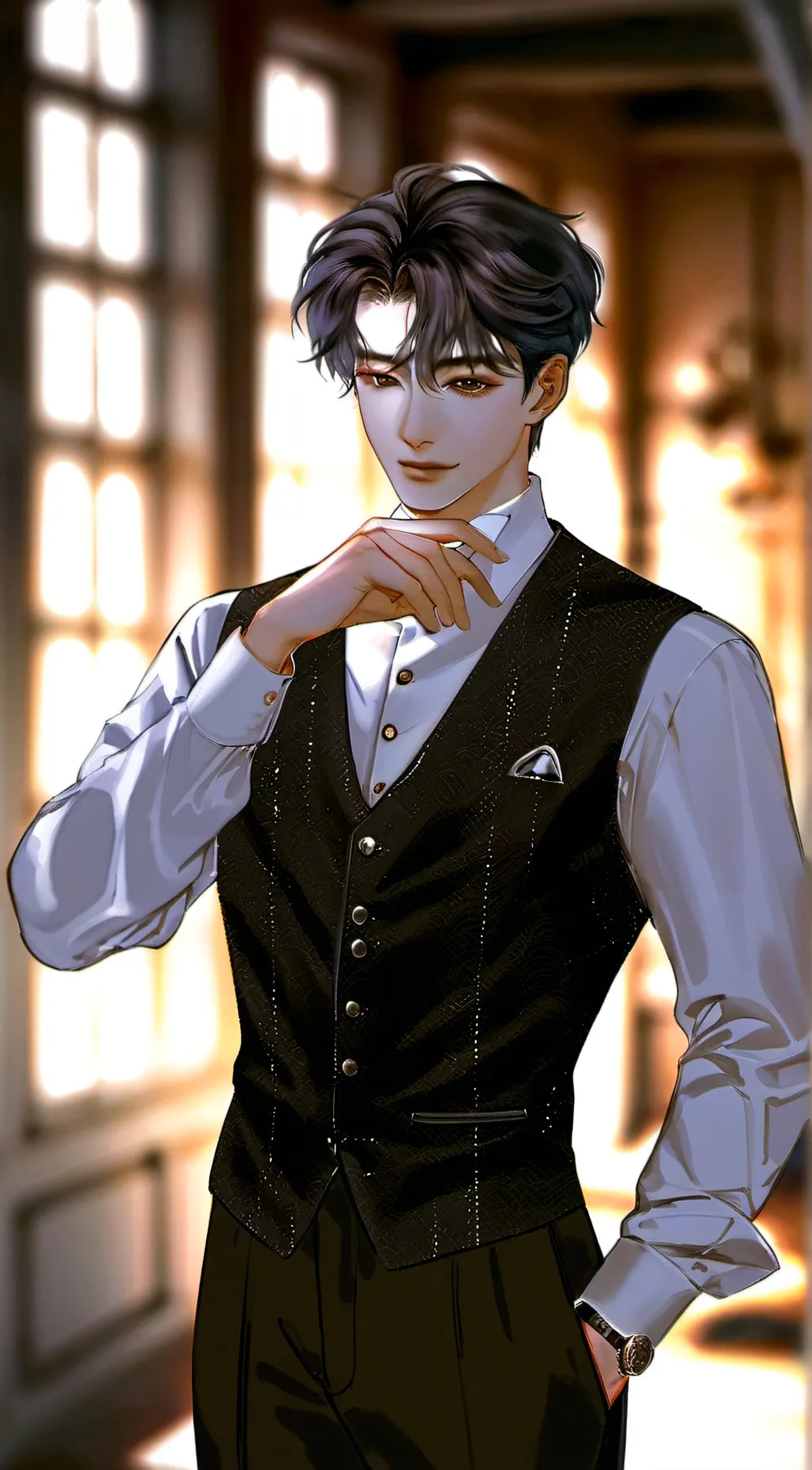 ai character: Xavier  background