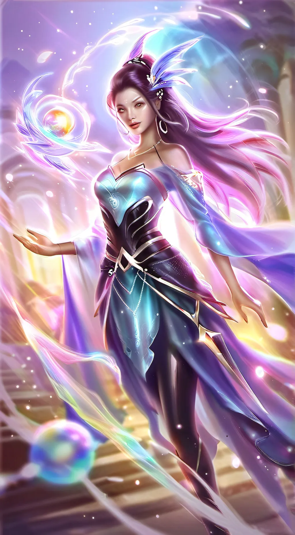 ai character: Wishing background