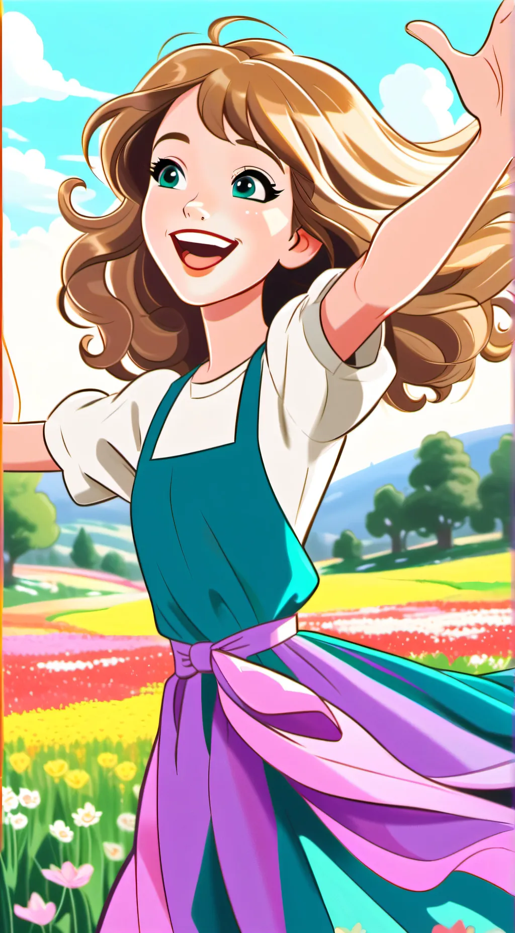 ai character: Linna💙 background