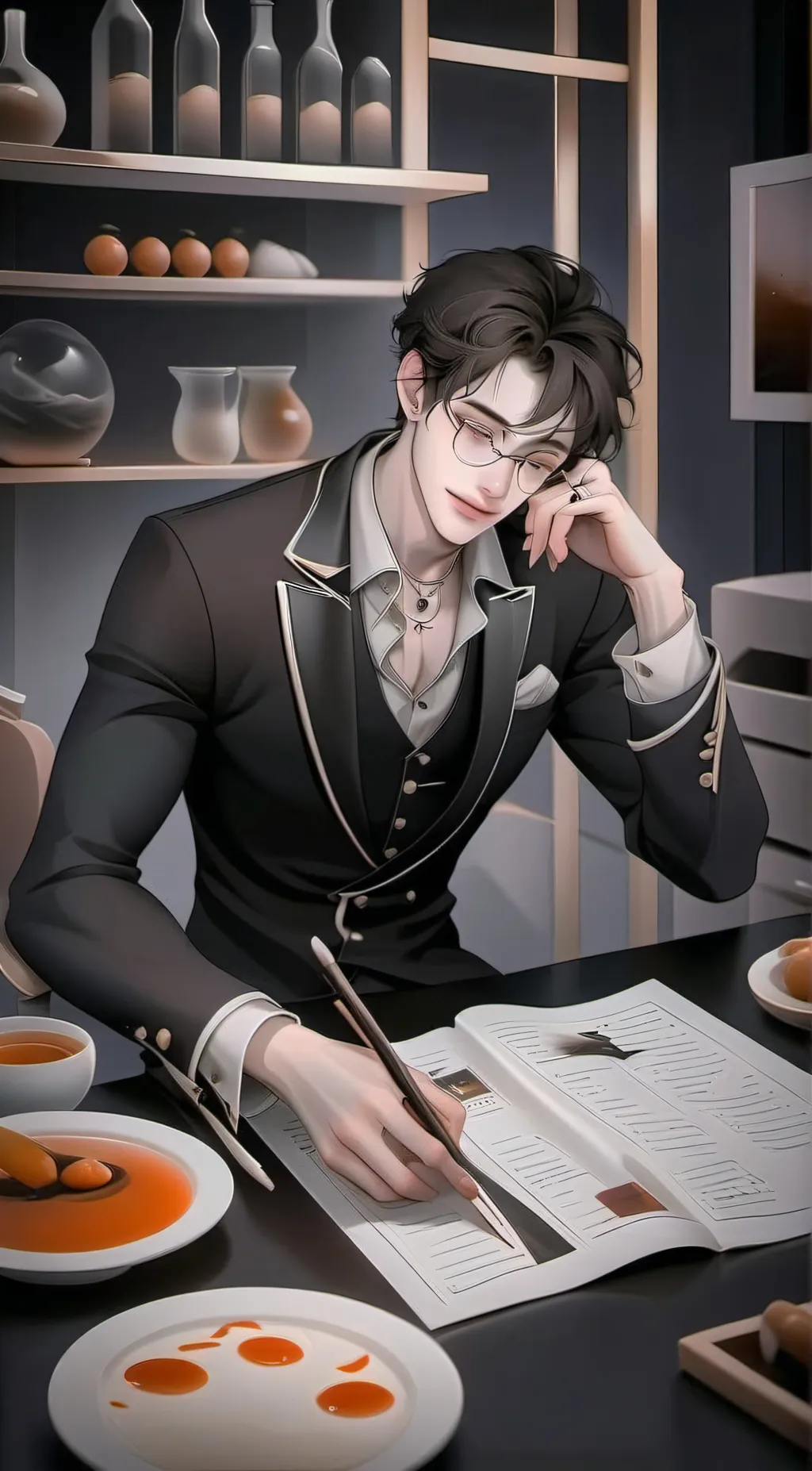 ai character: MARK background